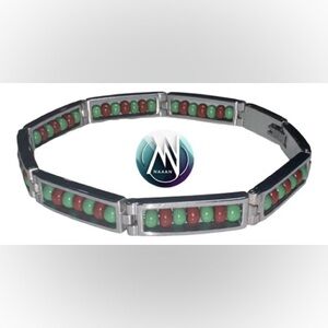 Stainless steel ilde de Orula Bracelet Czech Beads religion africana traditional